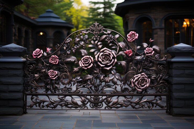 Decorative Design For A Steel Gate