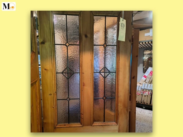 Antique Glass Main Door: